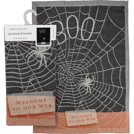 Primitives by Kathy Boo Welcome to Our Web Dish Towel 20-inch Length Cotton and Linen
Primitives by Kathy Boo Welcome to Our Web Dish Towel 20-inch Length Cotton and Linen