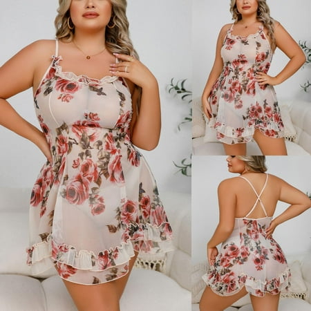 Tawop Sexy Women Lingerie Floral Printed Cami Lace Mesh Dress Temptation Babydoll Underwear Sleepwear Nightdress Nursing Pajamas For Women Breastfeeding Memorial Day
Tawop Sexy Women Lingerie Floral Printed Cami Lace Mesh Dress Temptation Babydoll Underwear Sleepwear Nightdress Nursing Pajamas For Women Breastfeeding Memorial Day