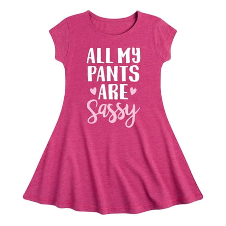 Instant Message - All My Pants Are Sassy - Toddler And Youth Girls Fit And Flare Dress
Instant Message - All My Pants Are Sassy - Toddler And Youth Girls Fit And Flare Dress