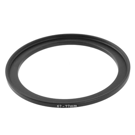 Digital Camera Lens Step Up Filter 67-77mm Black Ring Adapter