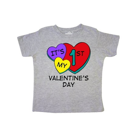 Inktastic 1st Valentine s Day Hearts Gift Toddler Boy or Toddler Girl T-Shirt
Inktastic 1st Valentine s Day Hearts Gift Toddler Boy or Toddler Girl T-Shirt