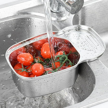 Gerich Sink Strainers Basket Sink Drain Shelf Kitchen Sink Strainer Sink Storage Holder for for Kitchen Bathroom (Silver)
Gerich Sink Strainers Basket Sink Drain Shelf Kitchen Sink Strainer Sink Storage Holder for for Kitchen Bathroom (Silver)