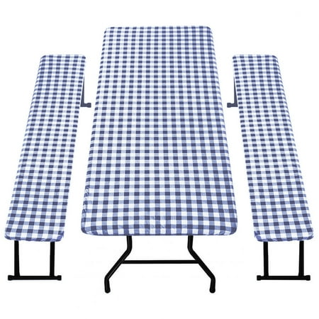 Jokapy Rectangle Tablecloth Waterproof Elastic Flannel Backed Vinyl Table Cover 30 x 72 Blue
Jokapy Rectangle Tablecloth Waterproof Elastic Flannel Backed Vinyl Table Cover 30 x 72 Blue
