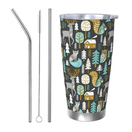 Matuu Moose Squirrel owls tree for 20oz Durable Thermal Cups Keep Drinks Cold and Hot Insulated Car Mug with Lid-Straw Three-piece Set
Matuu Moose Squirrel owls tree for 20oz Durable Thermal Cups Keep Drinks Cold and Hot Insulated Car Mug with Lid-Straw Three-piece Set