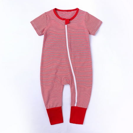 QISIWOLE Toddler Baby Boys Girls Cute Stripe Pattern Short Sleeve Double Zipper Romper Jumpsuit summer savings !
QISIWOLE Toddler Baby Boys Girls Cute Stripe Pattern Short Sleeve Double Zipper Romper Jumpsuit summer savings !
