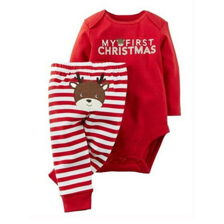 Pudcoco Baby Boy Girls Top Romper Long Pants Outfits Clothes 0-18M
