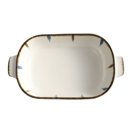 Blue And White Lasagne Dish Deep Ceramic Baking Dish With Handle Porcelain Pie Dish For Oven Rectangular Microwave Pan-a
Blue And White Lasagne Dish Deep Ceramic Baking Dish With Handle Porcelain Pie Dish For Oven Rectangular Microwave Pan-a