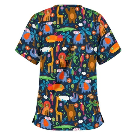 CYMMPU Short Sleeve Scrub_Tops Clearance Women s Summer Tunic Fashion V-Neck Working Uniform Retro Cute Animal Printing Trendy Clothing Shirts Nurse Uniform Workwear Orange XL
CYMMPU Short Sleeve Scrub_Tops Clearance Women s Summer Tunic Fashion V-Neck Working Uniform Retro Cute Animal Printing Trendy Clothing Shirts Nurse Uniform Workwear Orange XL