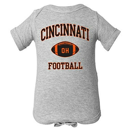 Cincinnati Classic Football Arch - American Football Team Sports Infant Creeper - 12 Month - Heather
Cincinnati Classic Football Arch - American Football Team Sports Infant Creeper - 12 Month - Heather