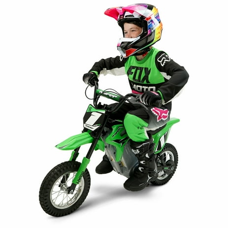 Hyper HPR 350 Dirt Bike 24-volt Electric Motorcycle-Green