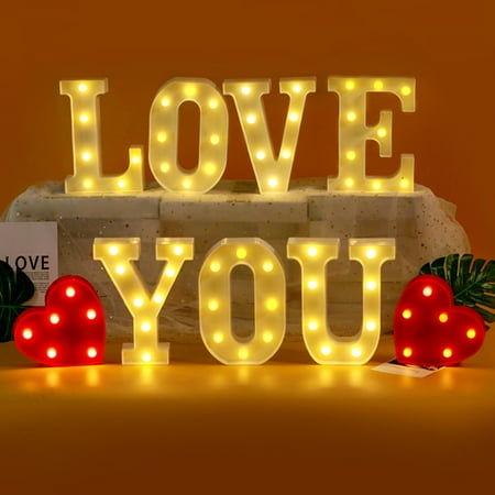 Bluethy Alphabet Letter LED Night Light Lamp Outdoor Home Club Wedding Party Wall Decor
Bluethy Alphabet Letter LED Night Light Lamp Outdoor Home Club Wedding Party Wall Decor