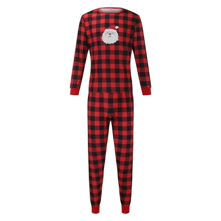 Christmas Gifts Christmas Red Plaid Santa Claus Print Tops And Pants Clothes Set Xmas Family Matching Pajamas for Dad Ployster Red M
Christmas Gifts Christmas Red Plaid Santa Claus Print Tops And Pants Clothes Set Xmas Family Matching Pajamas for Dad Ployster Red M
