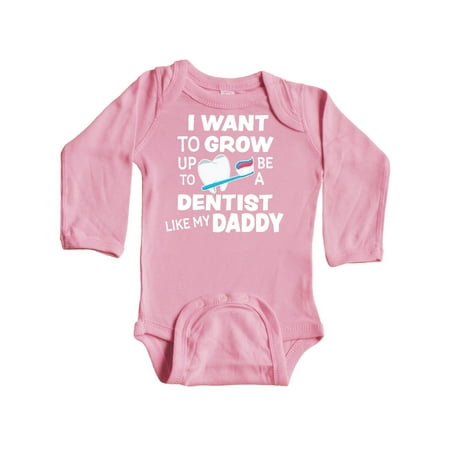 Inktastic I Want To Grow up To Be a Dentist Like My Daddy Gift Baby Boy or Baby Girl Long Sleeve Bodysuit
Inktastic I Want To Grow up To Be a Dentist Like My Daddy Gift Baby Boy or Baby Girl Long Sleeve Bodysuit
