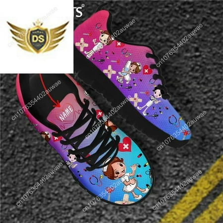 Pink Nursing Shoes Ladies Flats Sneakers Cute Cartoon Nurse/Doctor Brand Design AF Mesh Lightweight Female Footwear
Pink Nursing Shoes Ladies Flats Sneakers Cute Cartoon Nurse/Doctor Brand Design AF Mesh Lightweight Female Footwear