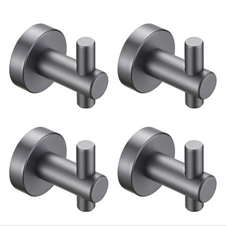 4 Pack Round Base Wall-mount Hook with Screws Gun Grey 2.05 x 2.6 x 2.2 Thicken Space Aluminum Load capacity 22 lbs
4 Pack Round Base Wall-mount Hook with Screws Gun Grey 2.05 x 2.6 x 2.2 Thicken Space Aluminum Load capacity 22 lbs