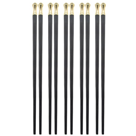 Xssm Chopsticks 5 Pair - Food Chopsticks Non-slip High Temperature Resistant Creative Gift Black Hot Pot Chinese Chopsticks Public Tableware for Home
Xssm Chopsticks 5 Pair - Food Chopsticks Non-slip High Temperature Resistant Creative Gift Black Hot Pot Chinese Chopsticks Public Tableware for Home