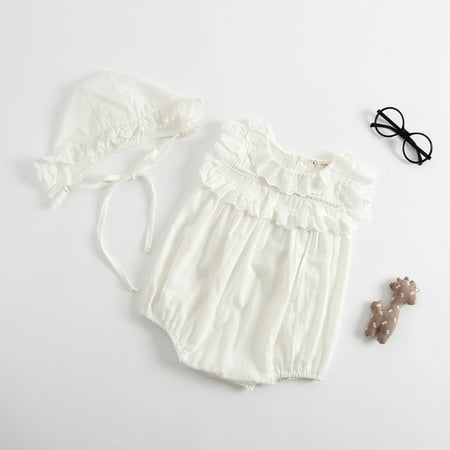 Baby clothes for girls Newborn Infant Baby Girls Ruched Solid Romper Sunsuit Hat Bodysuit Fragarn
Baby clothes for girls Newborn Infant Baby Girls Ruched Solid Romper Sunsuit Hat Bodysuit Fragarn