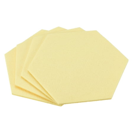 Uxcell Felt Coasters Hexagonal Absorbent Pad Coaster for Drink Cup Pot Bowl Vase Light Yellow 4 Pack
Uxcell Felt Coasters Hexagonal Absorbent Pad Coaster for Drink Cup Pot Bowl Vase Light Yellow 4 Pack