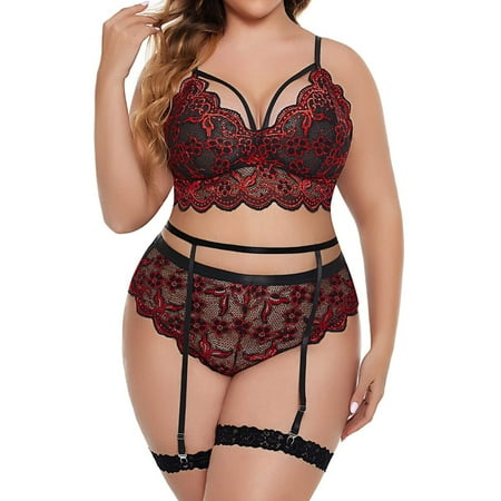 EQWLJWE Sexy Lingerie for Women Women s Plus Size Sexy Lace Wireless Bra Lingerie Sleepwear Pajamas Underwear Set
EQWLJWE Sexy Lingerie for Women Women s Plus Size Sexy Lace Wireless Bra Lingerie Sleepwear Pajamas Underwear Set