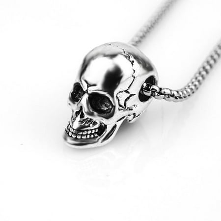 Sorrowso Personality Silver Black Gothic Skull Necklace Stainless Steel Chain Pendant Jewelry Gift for Men Boyfriend Halloween
Sorrowso Personality Silver Black Gothic Skull Necklace Stainless Steel Chain Pendant Jewelry Gift for Men Boyfriend Halloween