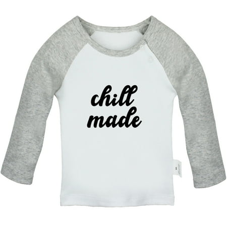 Chill Made Funny T shirt For Baby Newborn Babies T-shirts Infant Tops 0-24M Kids Graphic Tees Clothing (Long Gray Raglan T-shirt 18-24 Months)
Chill Made Funny T shirt For Baby Newborn Babies T-shirts Infant Tops 0-24M Kids Graphic Tees Clothing (Long Gray Raglan T-shirt 18-24 Months)