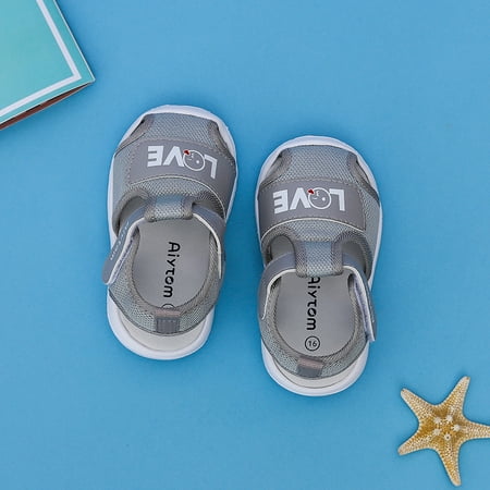 Toyella New 1-2 Years Old Baby Sandals Baby Toddler Shoes Men And Women Soft Bottom Non-Slip Breathable Children S Shoes Grey 19
Toyella New 1-2 Years Old Baby Sandals Baby Toddler Shoes Men And Women Soft Bottom Non-Slip Breathable Children S Shoes Grey 19