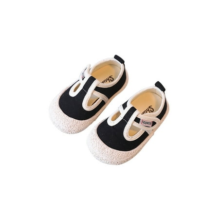 Tenmix Kids Flats T-Strap Canvas Sneakers Comfort Casual Shoes Non-Slip Walking Shoe Girls Boys Lightweight Breathable Black 6C
Tenmix Kids Flats T-Strap Canvas Sneakers Comfort Casual Shoes Non-Slip Walking Shoe Girls Boys Lightweight Breathable Black 6C