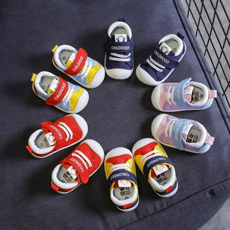Spring Infant Toddler Shoes Girls Boys Casual Canvas Shoes Soft Bottom Comfortable Non-slip Kid Baby First Walkers Shoes