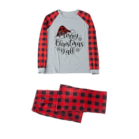 Chiccall Matching Christmas Pajamas for Family Merry Christmas Letter Print Long Sleeve Tops Plaid Pants Sleepwear Pajamas Two-piece Dad Set Christmas Gifts Holiday PJs Set for Women/Men/Kids/Couples
Chiccall Matching Christmas Pajamas for Family Merry Christmas Letter Print Long Sleeve Tops Plaid Pants Sleepwear Pajamas Two-piece Dad Set Christmas Gifts Holiday PJs Set for Women/Men/Kids/Couples