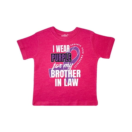 Inktastic Chronic Pain I Wear Purple For My Brother in Law Gift Toddler Boy or Toddler Girl T-Shirt
Inktastic Chronic Pain I Wear Purple For My Brother in Law Gift Toddler Boy or Toddler Girl T-Shirt