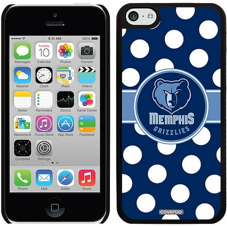 Memphis Grizzlies Polka Dots Design on Apple iPhone 5c Thinshield Snap-On Case by Coveroo