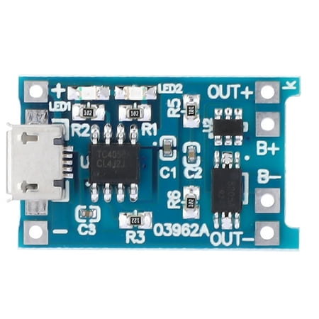 

Li-ion Protection Board Lithium Battery Charger Board 1.02x0.67in 5V 1A For Overdischarge For Overcharge For DIY For Overcurrent 1A Lithium Battery Charging Protection Board