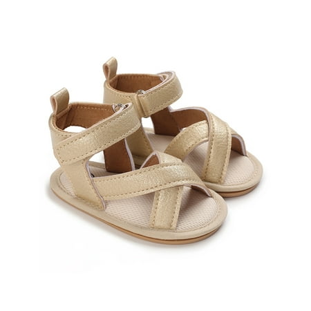 SIMANLAN Toddler Kids Sandals Strappy Flat Sandal First Walkers Crib Shoes Newborn Cute Summer Shoe Baby Girls Magic Tape Flats Gold 18-24 months
SIMANLAN Toddler Kids Sandals Strappy Flat Sandal First Walkers Crib Shoes Newborn Cute Summer Shoe Baby Girls Magic Tape Flats Gold 18-24 months