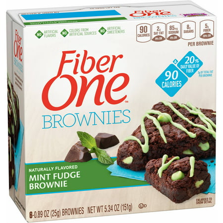 Fiber One? 90 Calorie Mint Fudge Brownies 6 ct Box