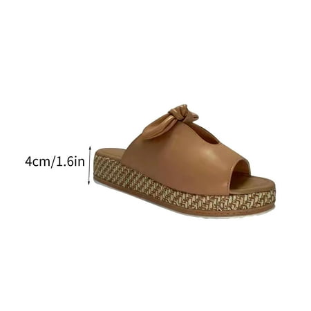 Womens Platform Ladies Sandals Bowknot Sandals Fish Mouth Casual Ladies Slippers Summer Open Toe Slide Sandals Comfortable Flats Flip-Flops Sandal Casual Platforms Wedge Sandals Heeled Sandals A86
Womens Platform Ladies Sandals Bowknot Sandals Fish Mouth Casual Ladies Slippers Summer Open Toe Slide Sandals Comfortable Flats Flip-Flops Sandal Casual Platforms Wedge Sandals Heeled Sandals A86