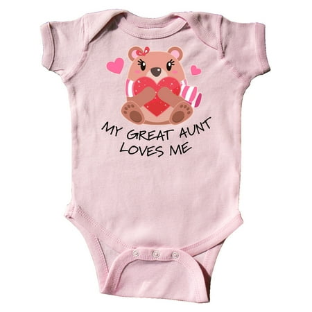 Inktastic My Great Aunt Loves me- bear and hearts Gift Baby Boy or Baby Girl Bodysuit
Inktastic My Great Aunt Loves me- bear and hearts Gift Baby Boy or Baby Girl Bodysuit