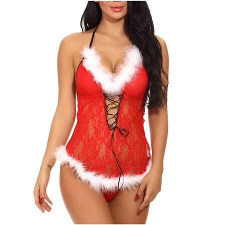 YDKZYMD Women Sexy Lace Lingerie Chemise With Cutout Set Christmas Teddy Underwear Sheer One Piece Bodysuit Babydoll Set
YDKZYMD Women Sexy Lace Lingerie Chemise With Cutout Set Christmas Teddy Underwear Sheer One Piece Bodysuit Babydoll Set
