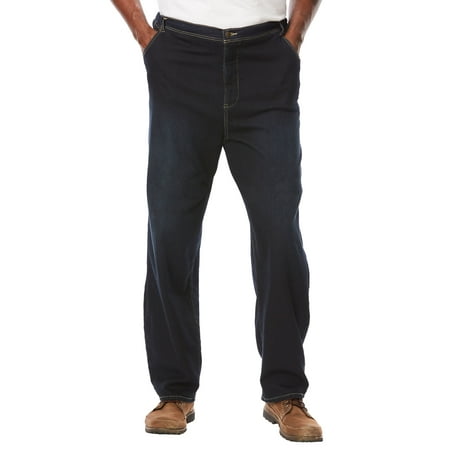 Kingsize Men's Big & Tall 5-pocket Relaxed Fit Denim Sweatpants