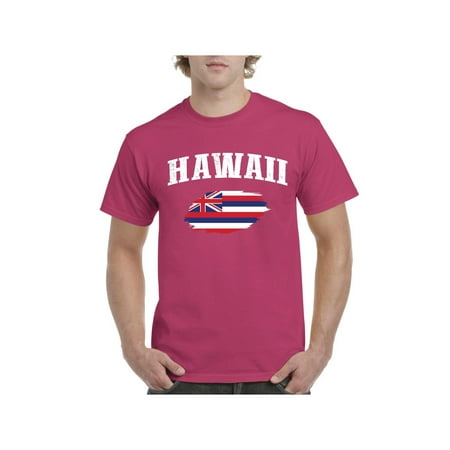Hawaii State Flag Men Shirts T-Shirt Tee