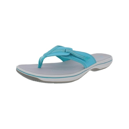 Cloudsteppers by Clarks Womens Brinkley Jazz Flip-Flops Blue 12 Medium (B M)