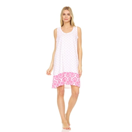 Lati Fashion Women Nightgown Sleeveless Female Nightgowns & Sleepshirts Pink X-Large
Lati Fashion Women Nightgown Sleeveless Female Nightgowns & Sleepshirts Pink X-Large