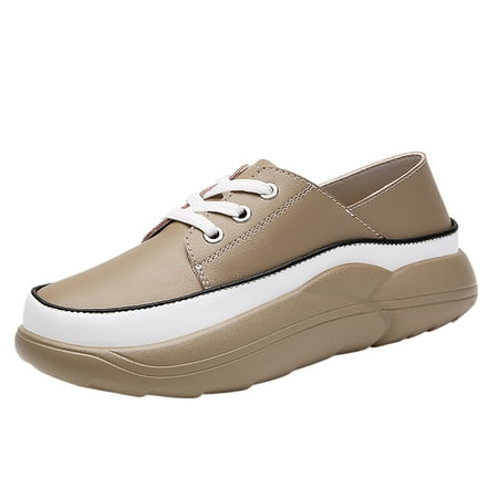 ZIZOCWA Women S Trendy Walking Casual Shoes Thick Bottom Lace-Up Loafers Fashion Round Toe Slip On Comfort Leather Sneakers Brown Size6.5
ZIZOCWA Women S Trendy Walking Casual Shoes Thick Bottom Lace-Up Loafers Fashion Round Toe Slip On Comfort Leather Sneakers Brown Size6.5