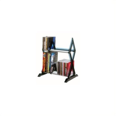 Scranton & Co 2-Tier Multimedia Shelving in Smoke