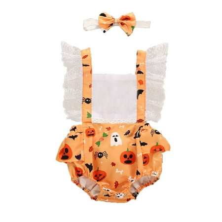 Utoimkio Halloween Dress for Girls Lace Dresses Sleeveless Princess Dresses for Girls Newborn Baby Girls Halloween Suspender Dress Romper Bodysuit+Hairband Set
Utoimkio Halloween Dress for Girls Lace Dresses Sleeveless Princess Dresses for Girls Newborn Baby Girls Halloween Suspender Dress Romper Bodysuit+Hairband Set