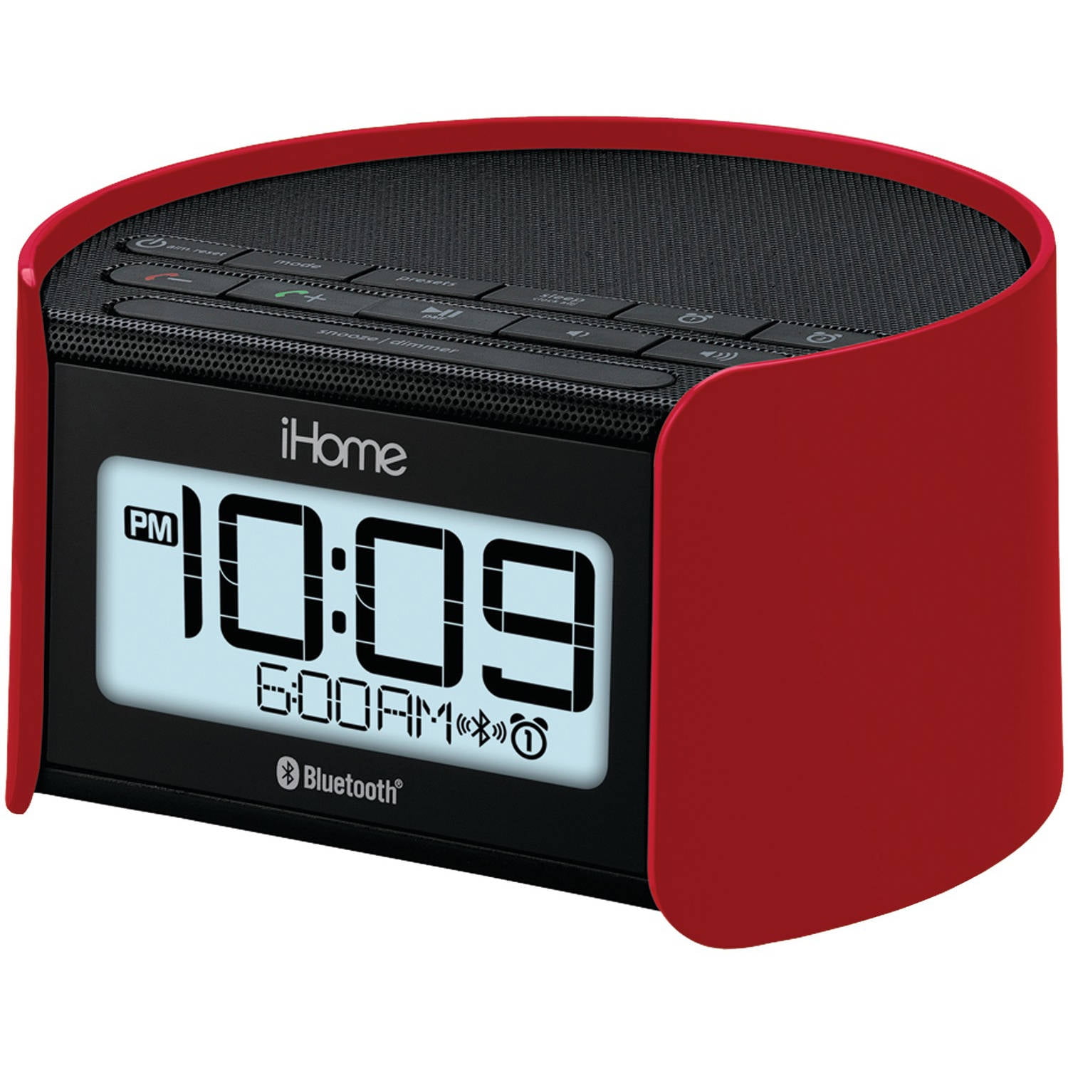 Advance LCD Alarm Clock with Pink Backlight