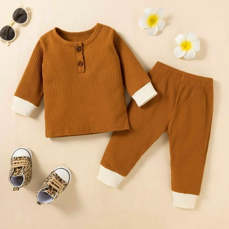 BadyminCSL Newborn Girls Boy Baby Solid Color Long Sleeve Girls Suit Trousers French Rib Suit
BadyminCSL Newborn Girls Boy Baby Solid Color Long Sleeve Girls Suit Trousers French Rib Suit
