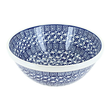 Blue Rose Polish Pottery Olympia Cereal/Soup Bowl
