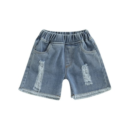 Sunisery Baby Boys Girls Denim Shorts Elastic Waist Ripped Jean Shorts with Pockets
Sunisery Baby Boys Girls Denim Shorts Elastic Waist Ripped Jean Shorts with Pockets