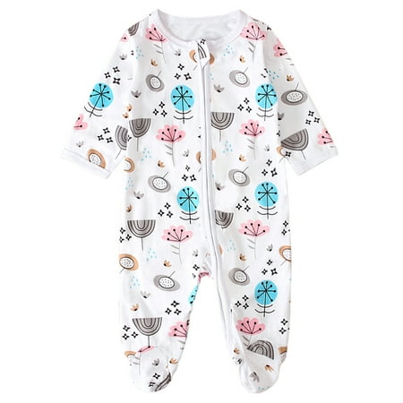 Sunisery 2PCS Newborn Baby Boy Girl Cartoon Floral Zipper Long Sleeve Footed Jumpsuit White Print 6-12 Months
Sunisery 2PCS Newborn Baby Boy Girl Cartoon Floral Zipper Long Sleeve Footed Jumpsuit White Print 6-12 Months