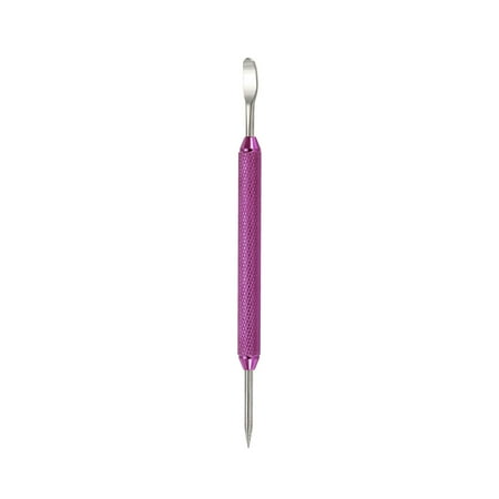 Uxcell Stainless Steel Coffee Art Pen Pattern Carved Needle 5.31 Inch Purple